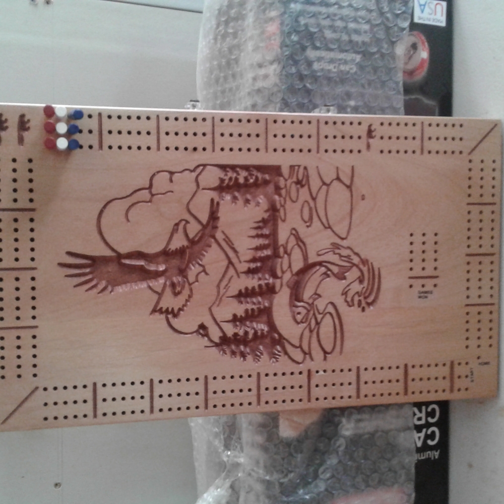 Handmade cribbage board